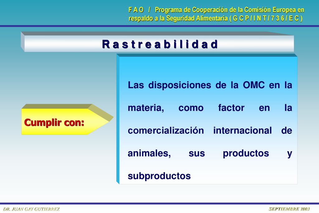 R a s t r e a b i l i d a d