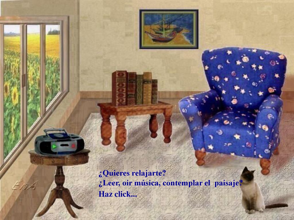 ¿Quieres relajarte ¿Leer, oir música, contemplar el paisaje Haz click...