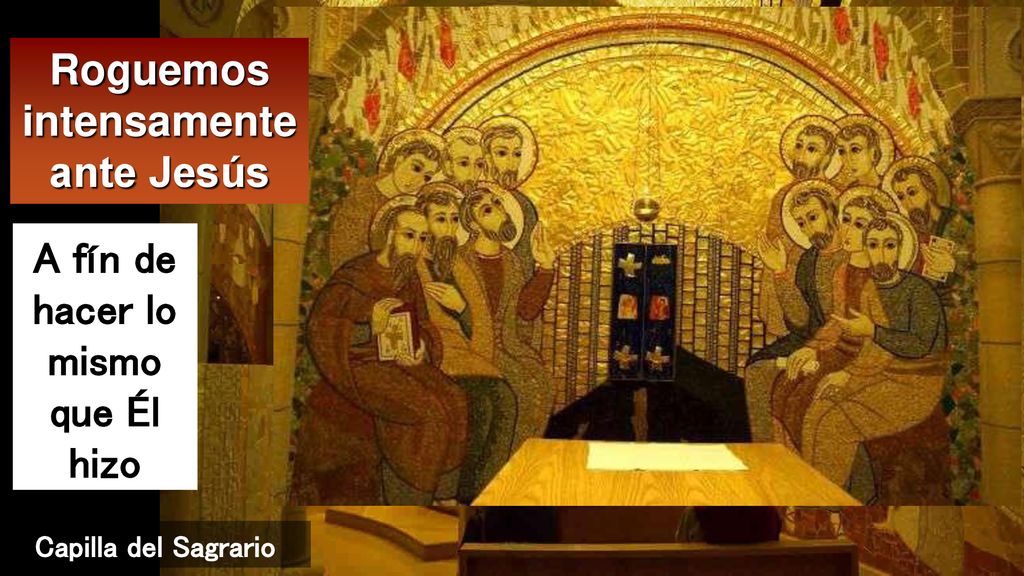 Roguemos intensamente ante Jesús A fín de hacer lo mismo que Él hizo