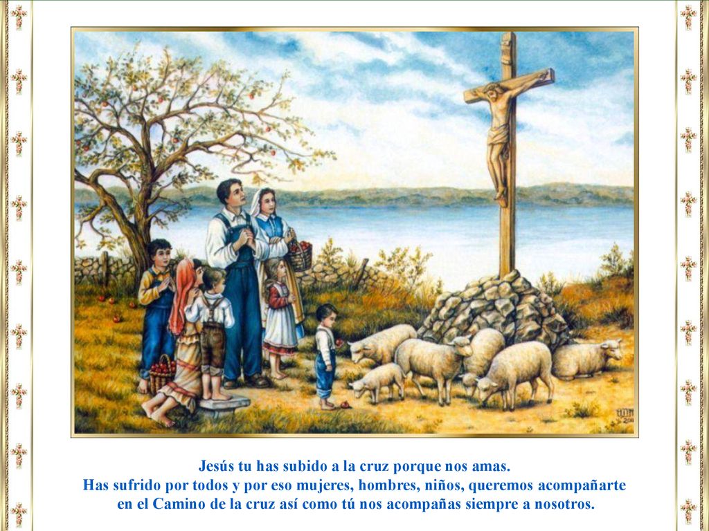 Jesús tu has subido a la cruz porque nos amas.