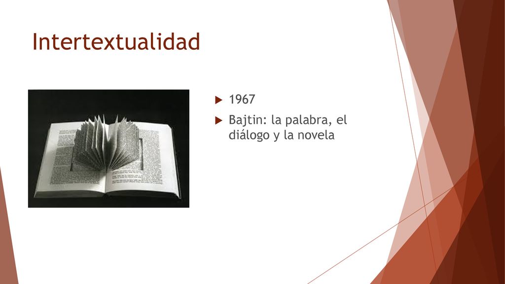 Intertextualidad 1967 Bajtin: la palabra, el diálogo y la novela