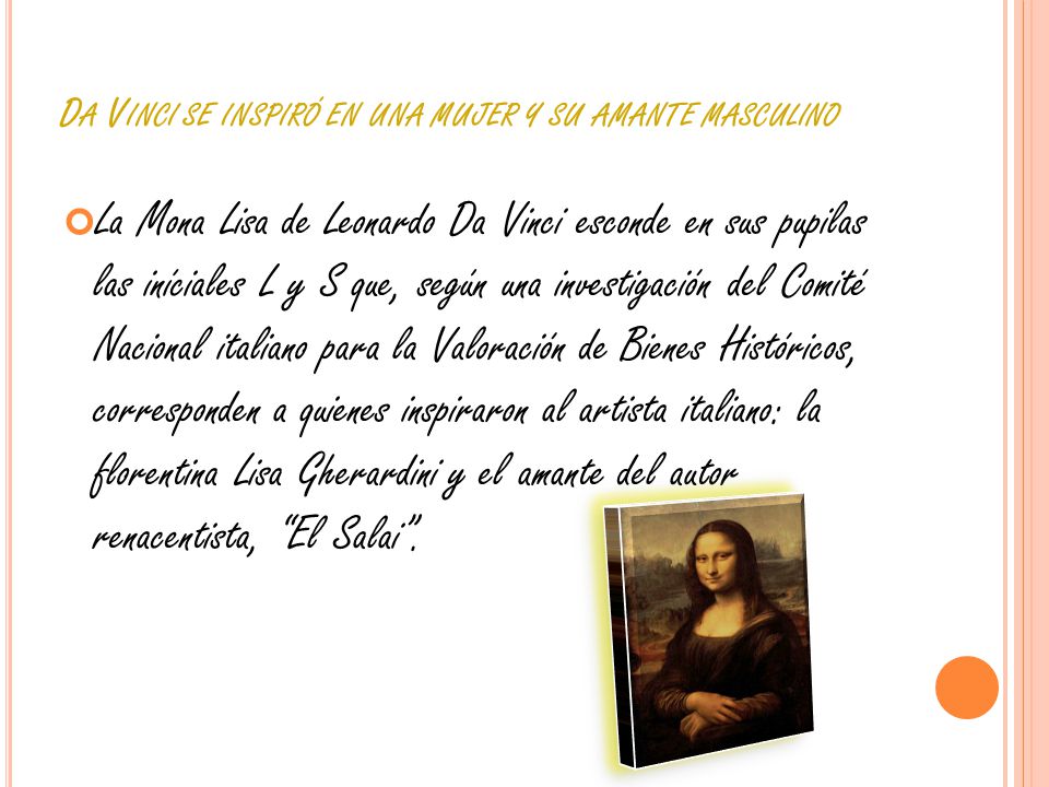 Da Vinci se inspiró en una mujer y su amante masculino