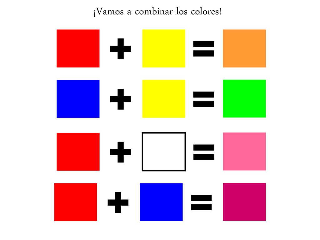 ¡Vamos a combinar los colores!