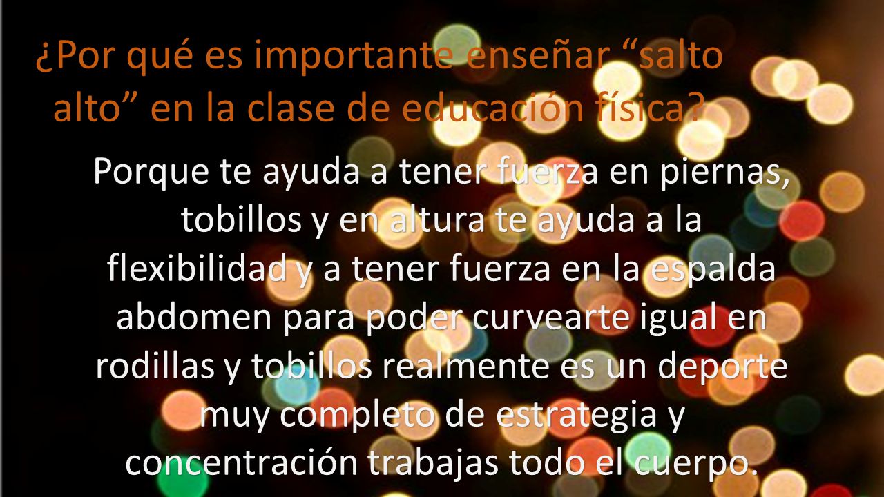 ¿Por qué es importante enseñar salto alto en la clase de educación física