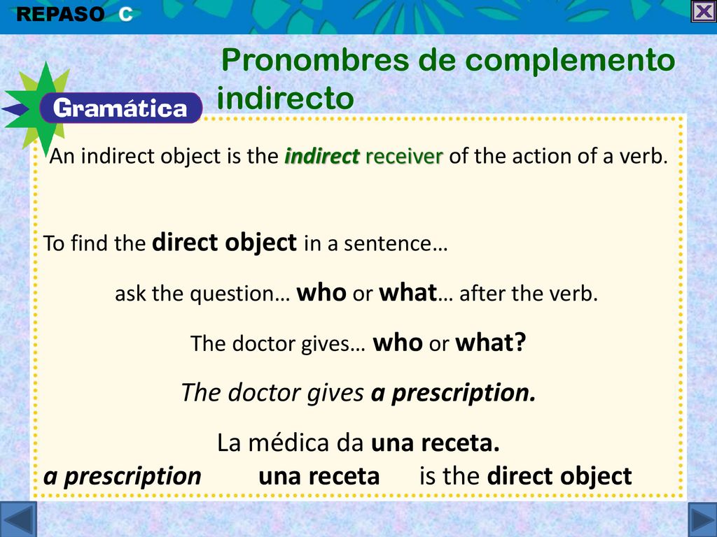 The doctor gives a prescription. La médica da una receta.