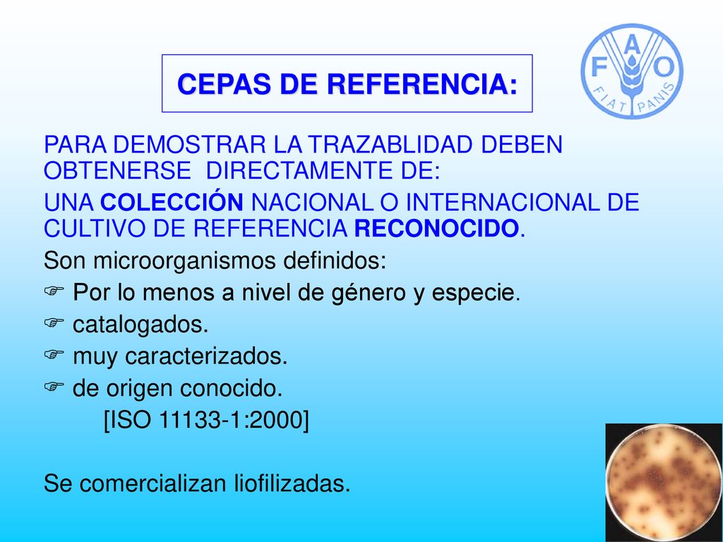 CEPAS DE REFERENCIA: PARA DEMOSTRAR LA TRAZABLIDAD DEBEN OBTENERSE DIRECTAMENTE DE: