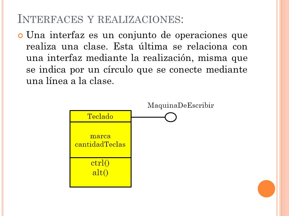 Interfaces y realizaciones:
