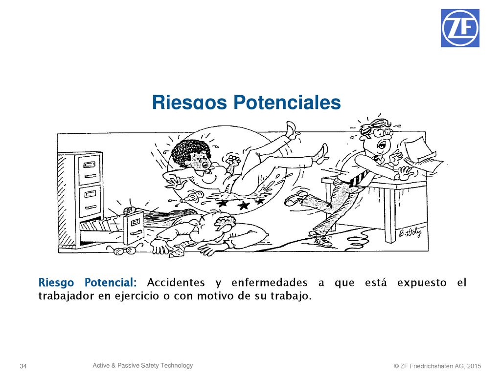 Riesgos Potenciales Riesgo Potencial: Accidentes y enfermedades a que está expuesto el trabajador en ejercicio o con motivo de su trabajo.