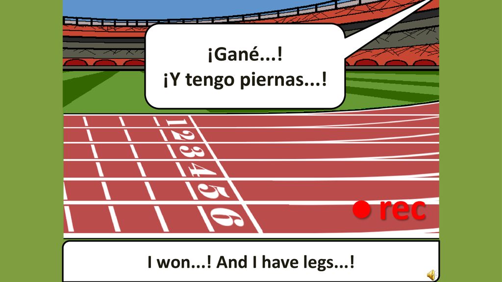 ¡Gané...! ¡Y tengo piernas...! • rec I won...! And I have legs...!