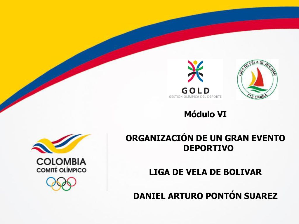 ORGANIZACIÓN DE UN GRAN EVENTO DEPORTIVO DANIEL ARTURO PONTÓN SUAREZ