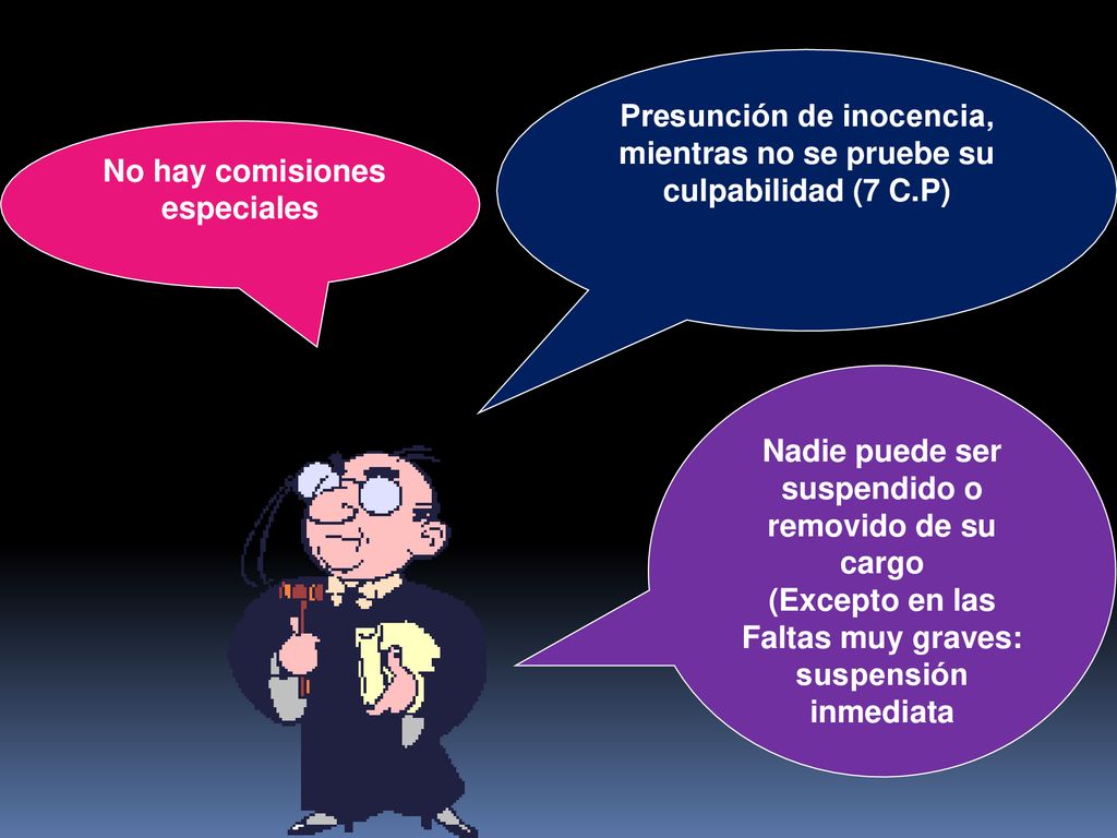 Presunción de inocencia, mientras no se pruebe su culpabilidad (7 C.P)