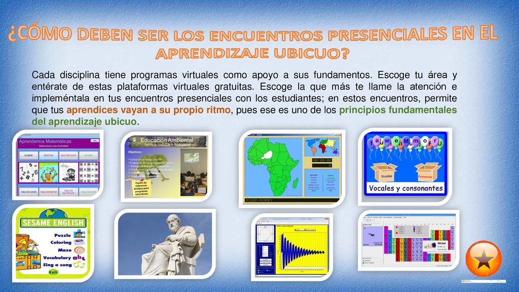 ¿CÓMO DEBEN SER LOS ENCUENTROS PRESENCIALES EN EL APRENDIZAJE UBICUO