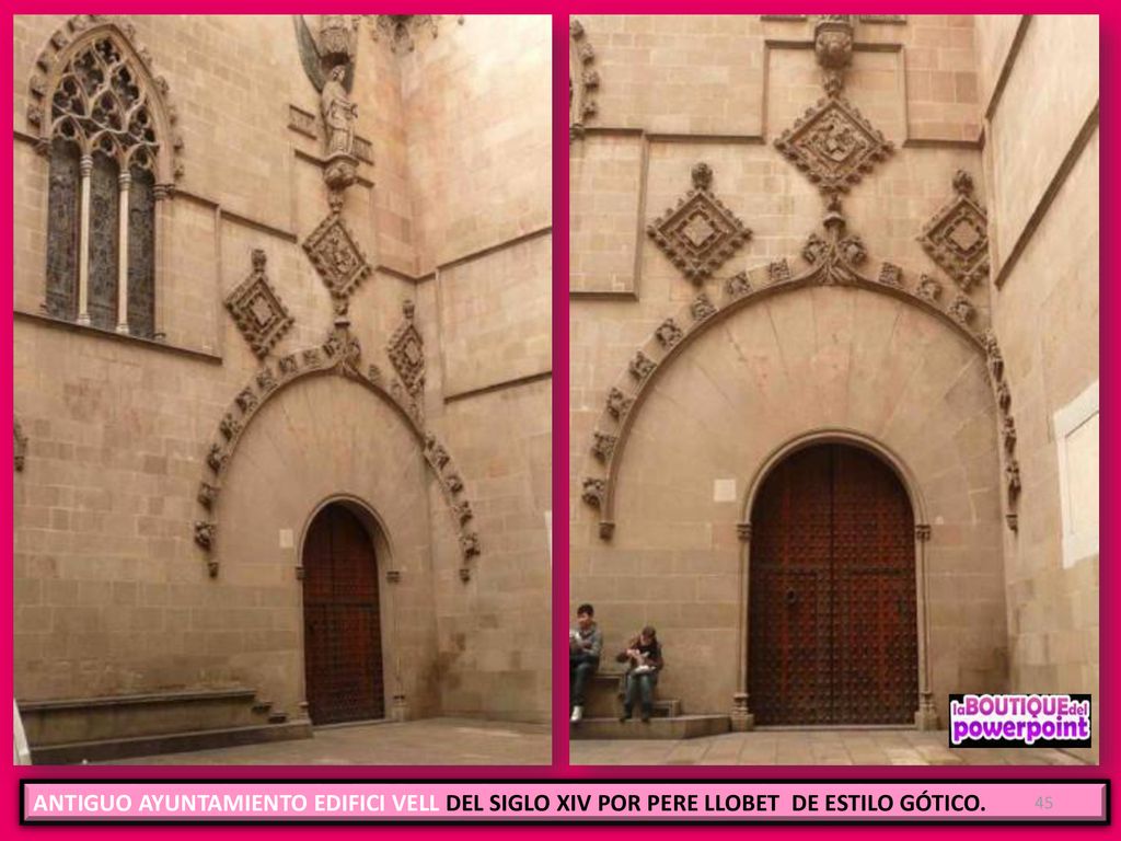 ANTIGUO AYUNTAMIENTO EDIFICI VELL DEL SIGLO XIV POR PERE LLOBET DE ESTILO GÓTICO.