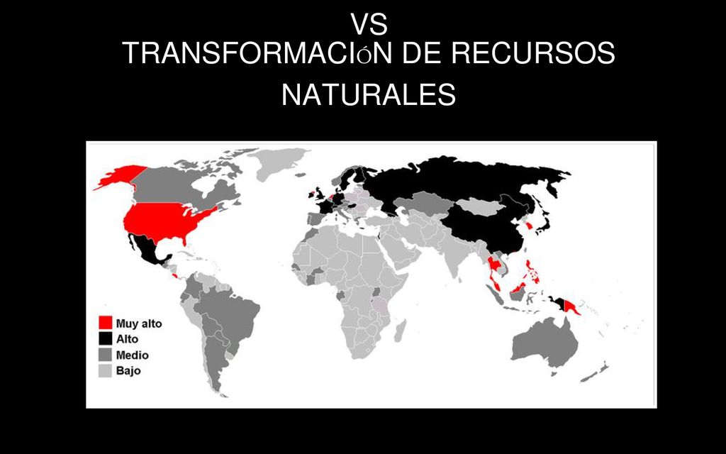 manejo de informaciÓn vs transformaciÓn de recursos naturales
