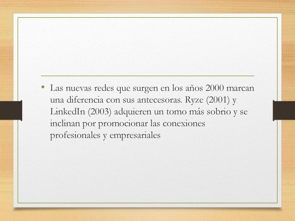 Las nuevas redes que surgen en los años 2000 marcan una diferencia con sus antecesoras.