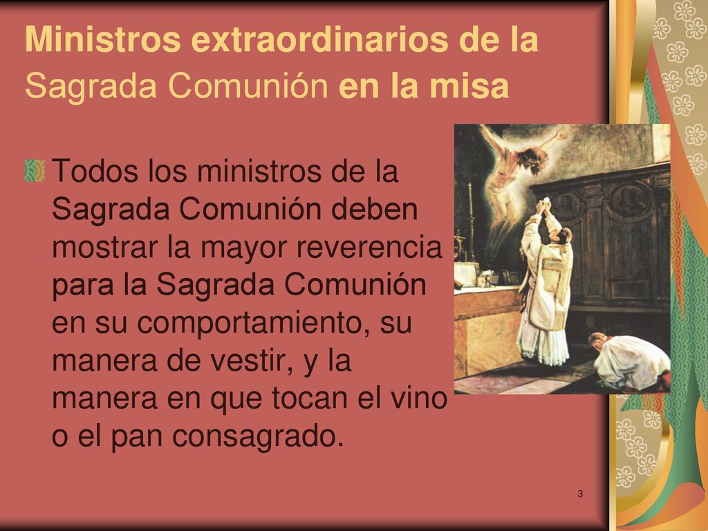 Ministros extraordinarios de la Sagrada Comunión en la misa