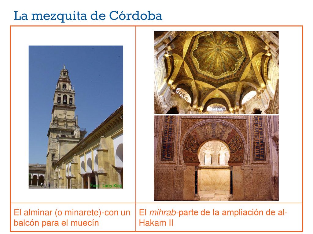 La mezquita de Córdoba El alminar (o minarete)-con un balcón para el muecín.