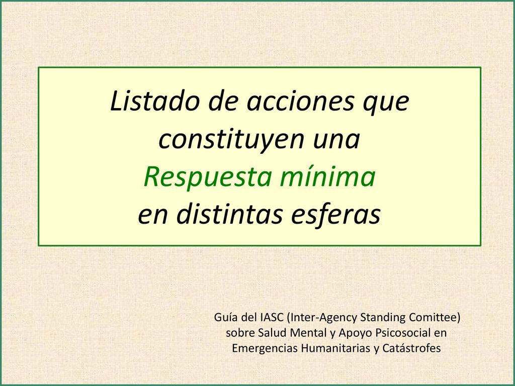 Listado de acciones que constituyen una