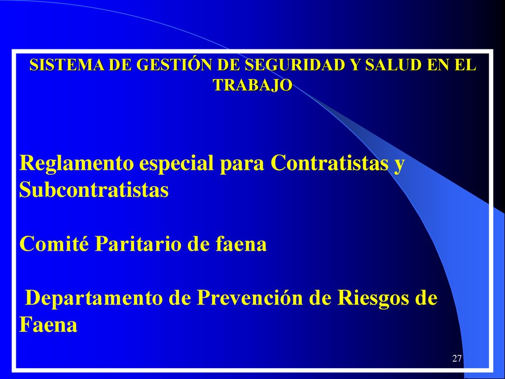 SISTEMA DE GESTIÓN DE SEGURIDAD Y SALUD EN EL TRABAJO