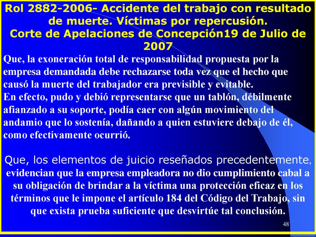 Corte de Apelaciones de Concepción19 de Julio de 2007