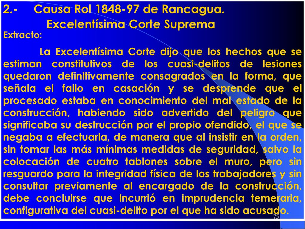 2.- Causa Rol de Rancagua. Excelentísima Corte Suprema
