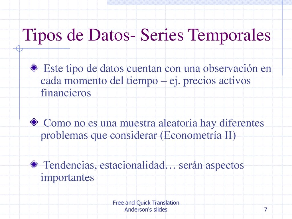 Tipos de Datos- Series Temporales