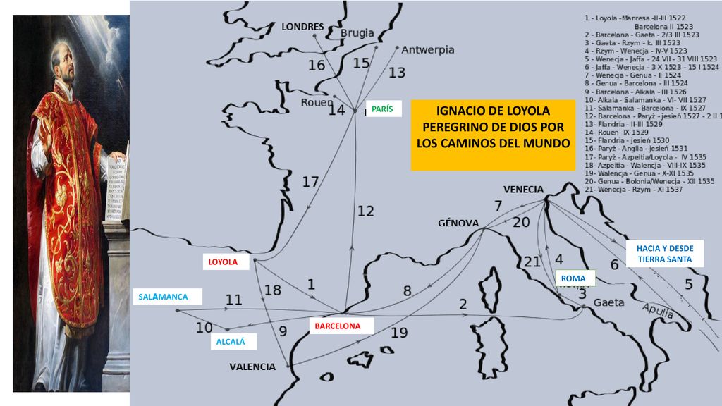 IGNACIO DE LOYOLA PEREGRINO DE DIOS POR LOS CAMINOS DEL MUNDO