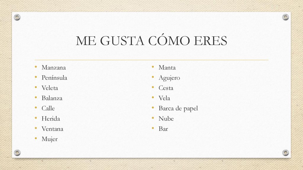 ME GUSTA CÓMO ERES Manzana Manta Península Agujero Veleta Cesta