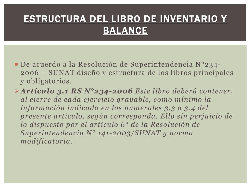 LIBRO DE INVENTARIO Y BALANCES - ppt descargar