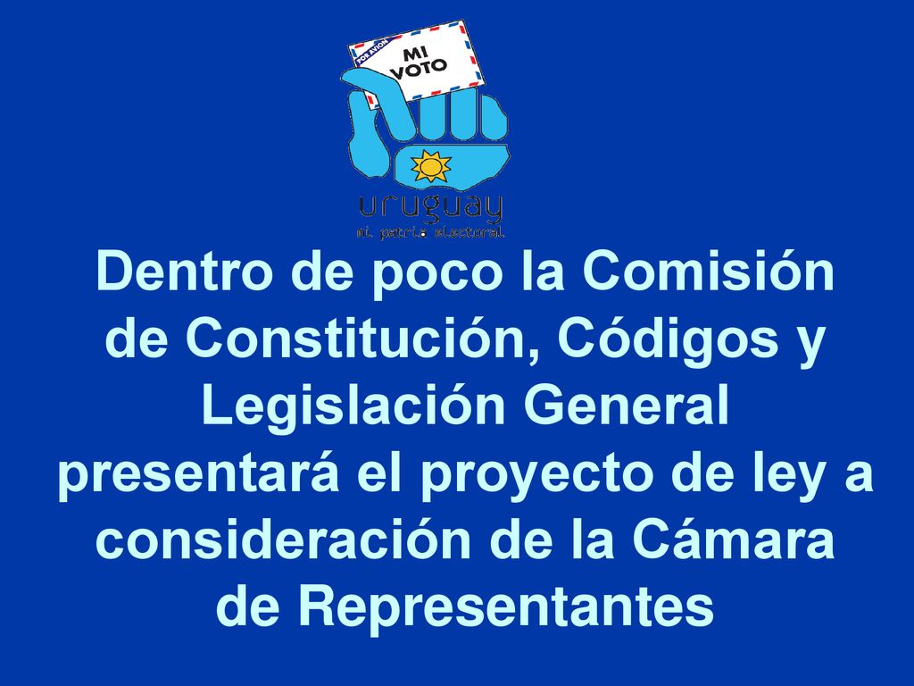 Dentro de poco la Comisión de Constitución, Códigos y Legislación General presentará el proyecto de ley a consideración de la Cámara de Representantes