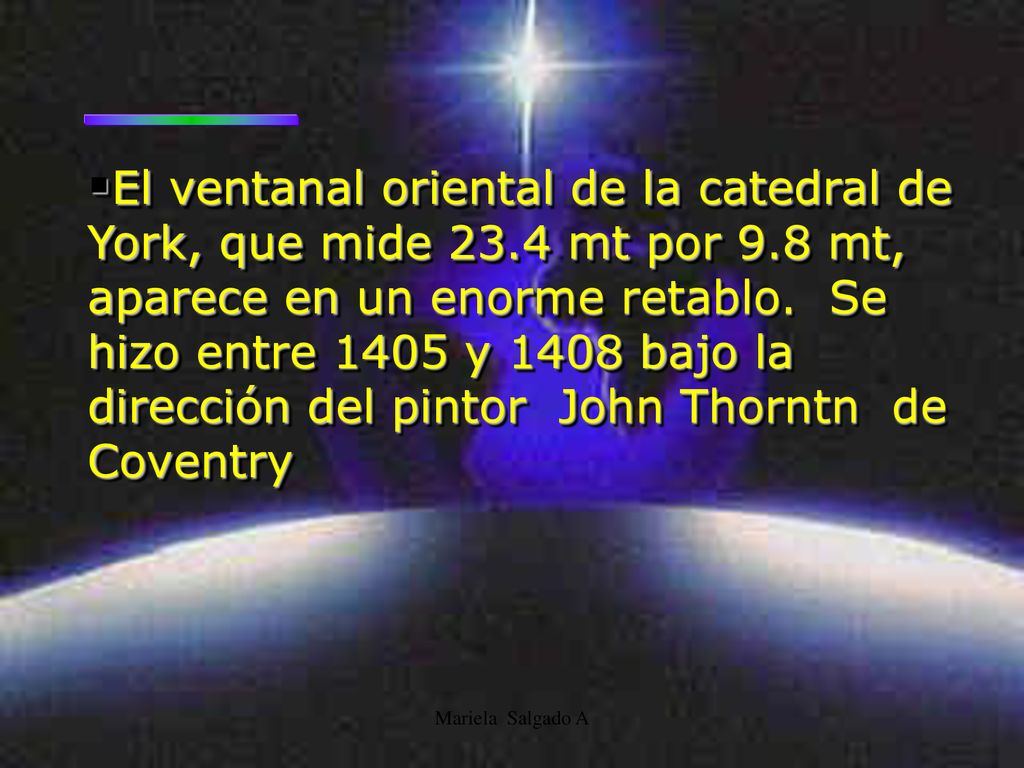 El ventanal oriental de la catedral de York, que mide mt por 9