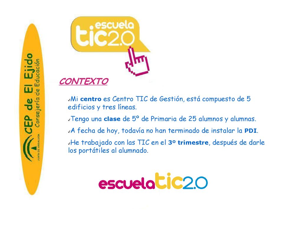 CONTEXTO Mi centro es Centro TIC de Gestión, está compuesto de 5 edificios y tres líneas.