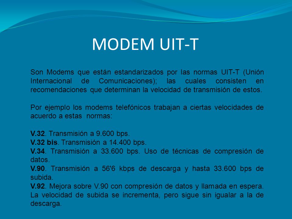 MODEM UIT-T