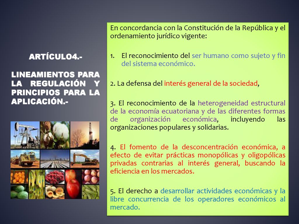 En concordancia con la Constitución de la República y el ordenamiento jurídico vigente:
