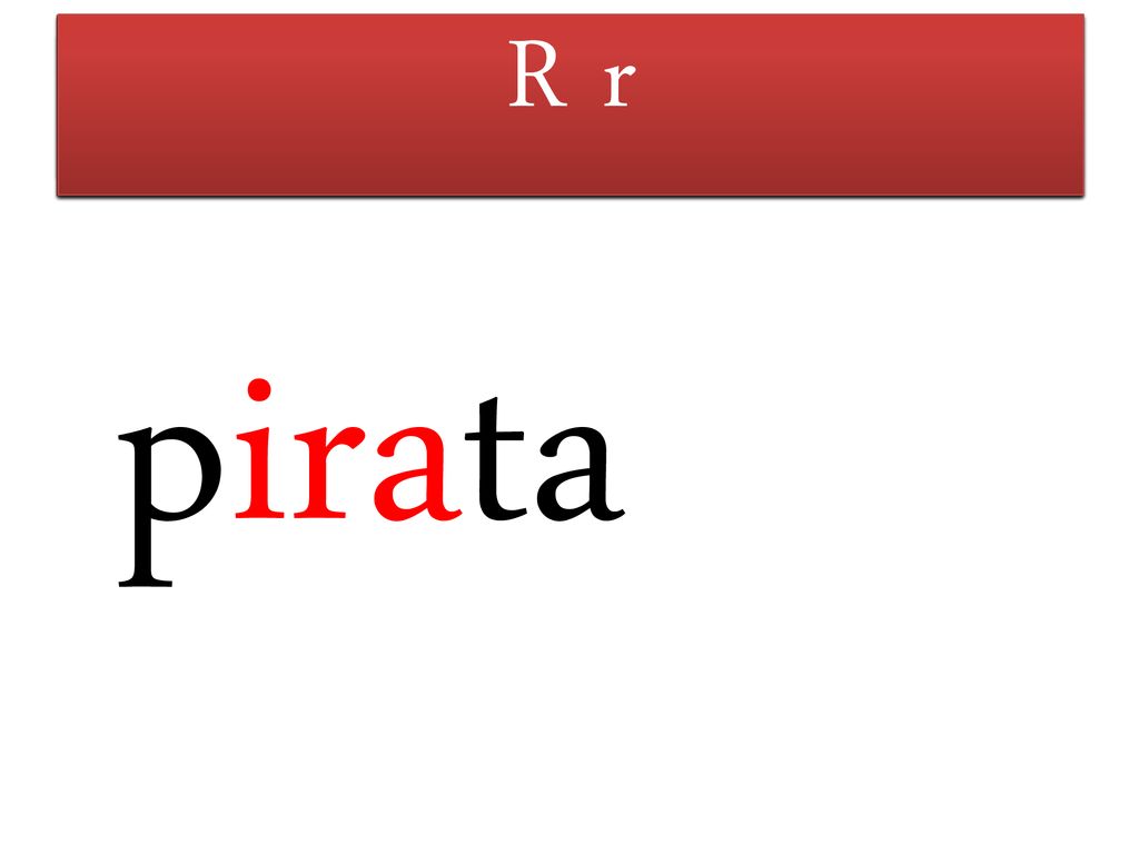 M m F f R r T t L l S s P p pirata