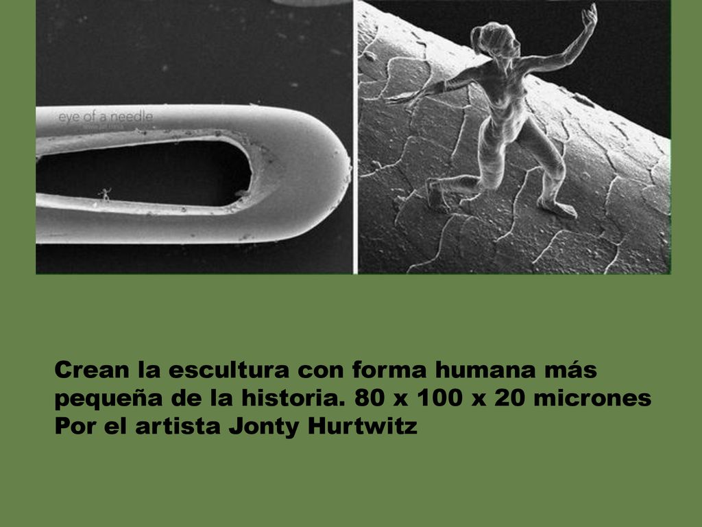 Crean la escultura con forma humana más pequeña de la historia