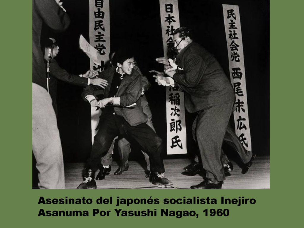 Asesinato del japonés socialista Inejiro Asanuma Por Yasushi Nagao, 1960