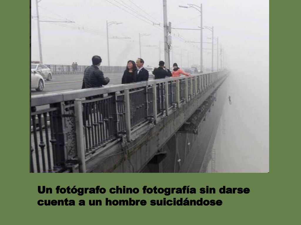 Un fotógrafo chino fotografía sin darse cuenta a un hombre suicidándose