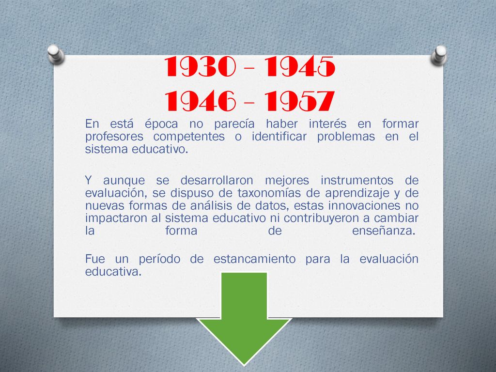 En está época no parecía haber interés en formar profesores competentes o identificar problemas en el sistema educativo.