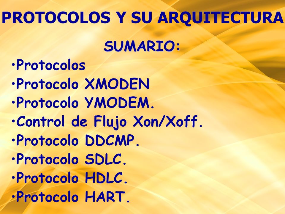 PROTOCOLOS Y SU ARQUITECTURA