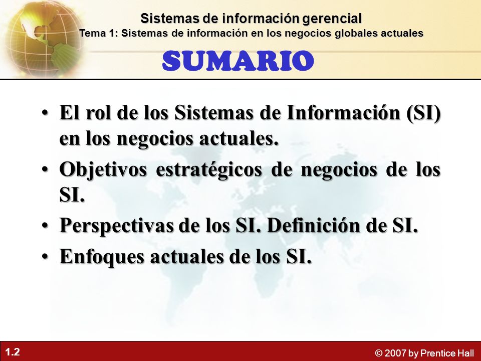 Sistemas de información gerencial