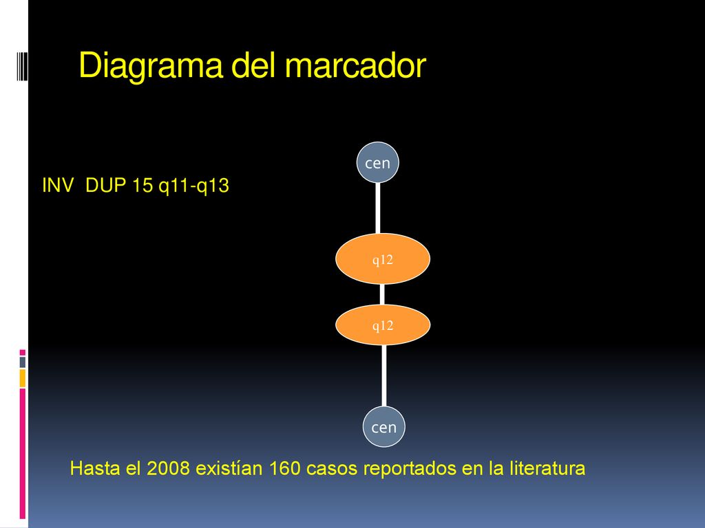 Diagrama del marcador INV DUP 15 q11-q13