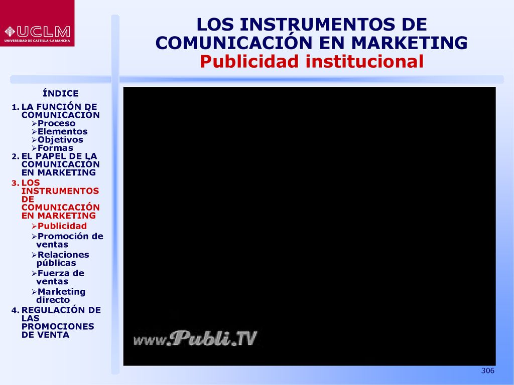 LOS INSTRUMENTOS DE COMUNICACIÓN EN MARKETING Publicidad institucional