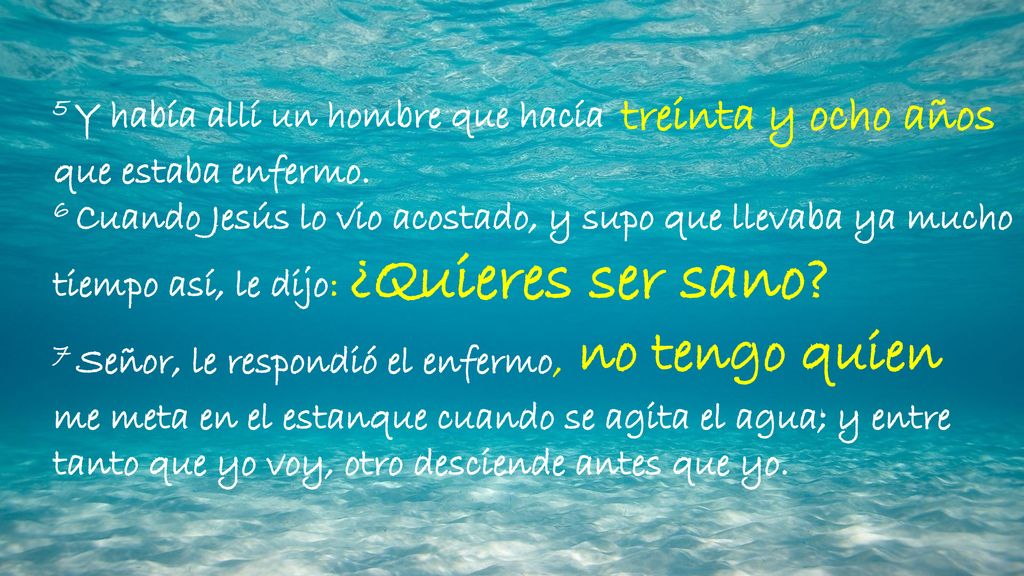 ¿Quieres ser sano no tengo quien treinta y ocho años