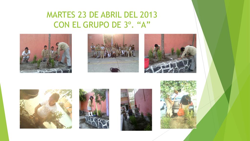 MARTES 23 DE ABRIL DEL 2013 CON EL GRUPO DE 3º. A
