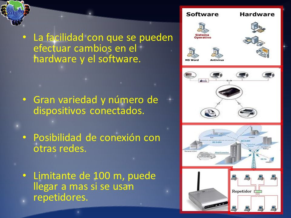 La facilidad con que se pueden efectuar cambios en el hardware y el software.