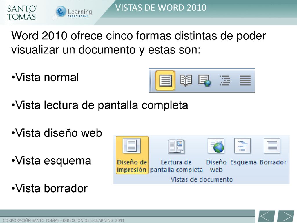 •Vista lectura de pantalla completa •Vista diseño web •Vista esquema