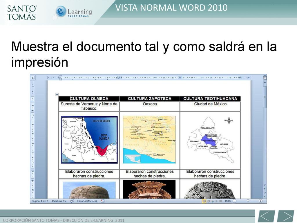 Muestra el documento tal y como saldrá en la impresión