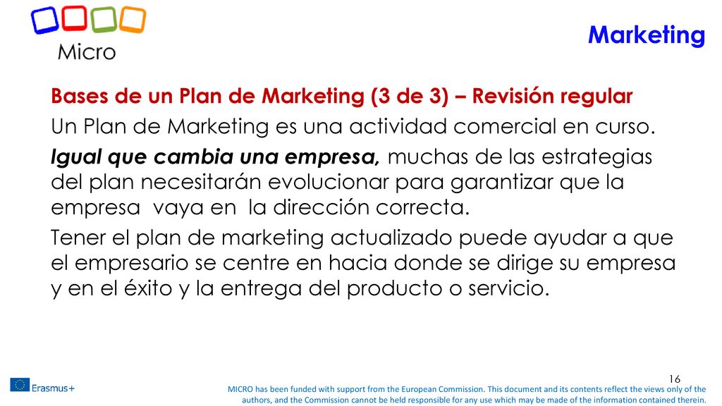 Marketing Bases de un Plan de Marketing (3 de 3) – Revisión regular