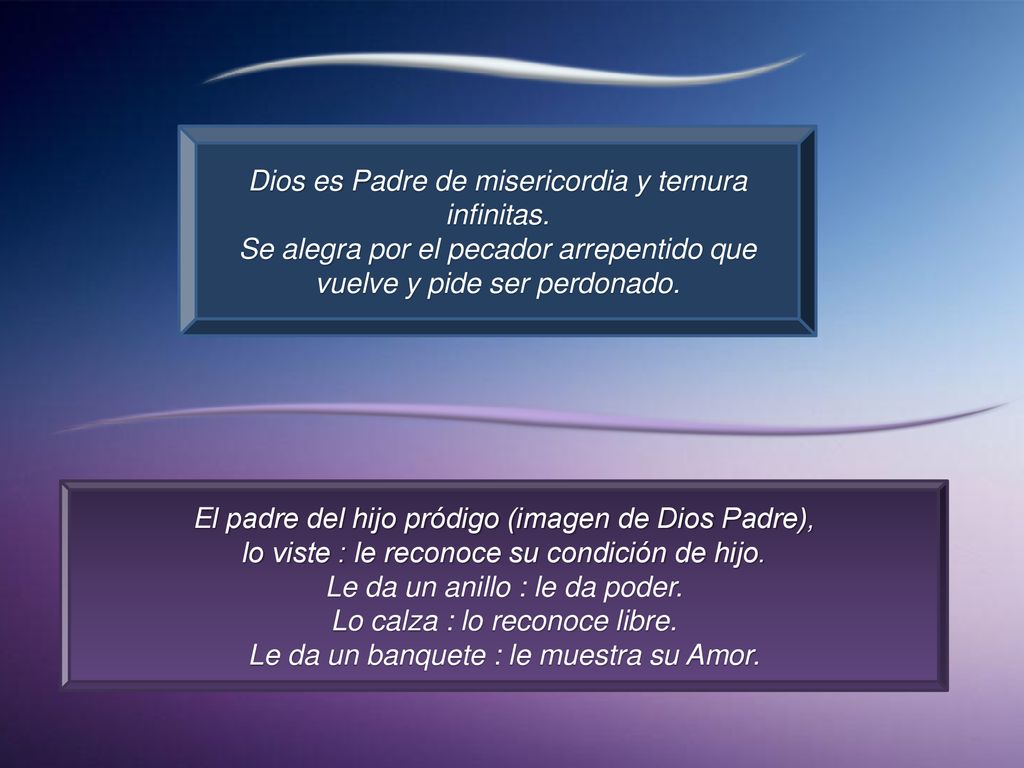 Dios es Padre de misericordia y ternura infinitas.